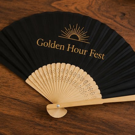 Customized bamboo fans for festivals & concerts