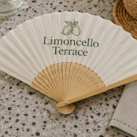 Customized bamboo fans for restaurants & patios