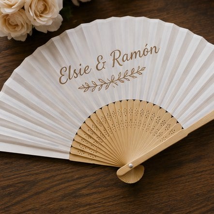 Customized bamboo fans for weddings & ceremonies