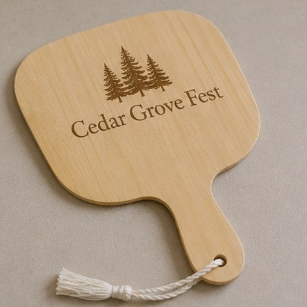 Rigid Paddle Bamboo Fans