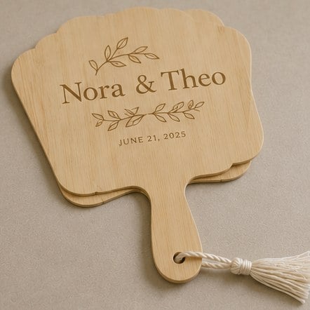 Wedding Program Fans